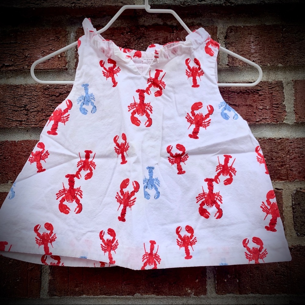 Janie and Jack Lobster Sleeveless Blouse 6-12 mo